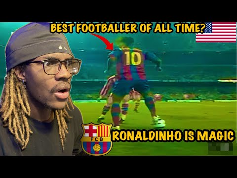 RONALDINHO Is BETTER Than RONALDO | AMERICAN Reacts “Nobody MATCHED Ronaldinho's MAGIC at Barcelona“