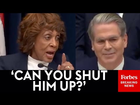 SHOCK CLASH: Confrontation Erupts Between Maxine Waters And Scott Bessent During Tense Hearing