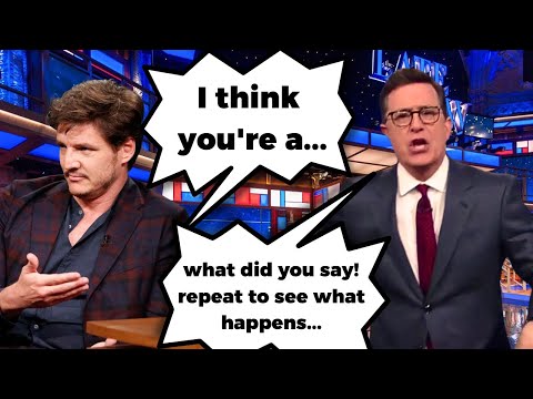 Pedro Pascal's comment that left Stephen Colbert stunned