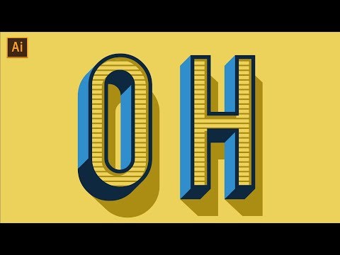 Vintage/Retro Text Effect Tutorial | Adobe Illustrator