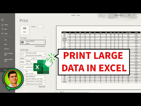 How to Print Large Data in Excel Perfectly !!! ~ Print Setup in MS Excel