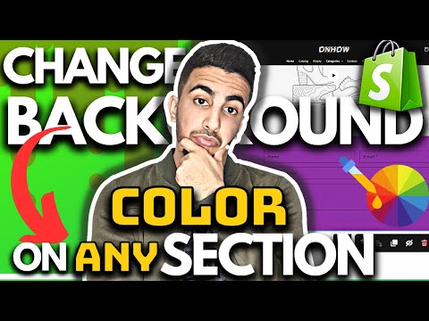 How To Change Background Color For Any Section On Shopify