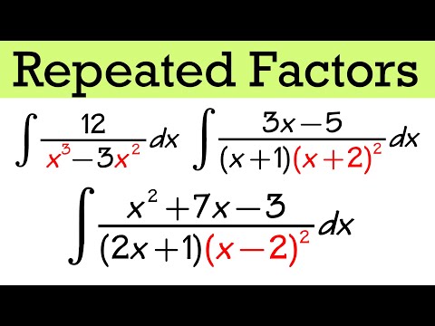 Integration By Partial Fractions (repeated linear factors)
