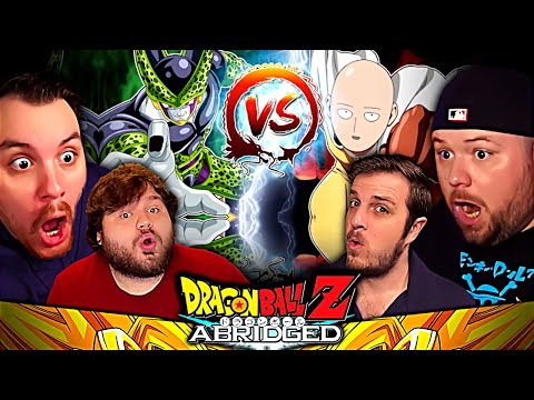 Reacting to DBZ Abridged Cell VS Without Watching Dragon Ball Z