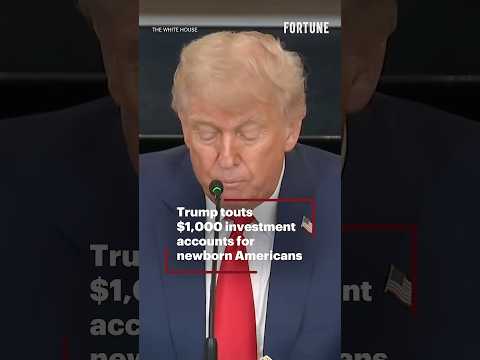 Trump touts $1,000 investment accounts for newborn Americans #Trump #America