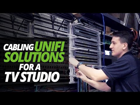 A DAY in the LIFE of the DATA CENTRE | CABLING UNIFI WIFI (SDN) SOLUTIONS for TV STUDIO!