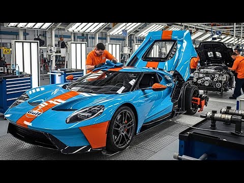 Inside the Ford GT Heritage Edition 2019 Factory: Building the Iconic Gulf-Livery Supercar