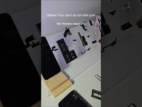 From junk to ART - Old tech can be decorative:)) #shorts