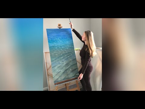 Painting Tropical Shallow Water in Oils