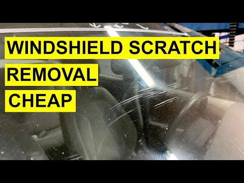 Cheap Windshield Scratch Removal At Home - Before And After