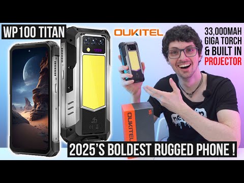 2025's Boldest Rugged Phone with 33000mAh Battery! - Oukitel WP100 Titan Review & Test (Mega Torch)