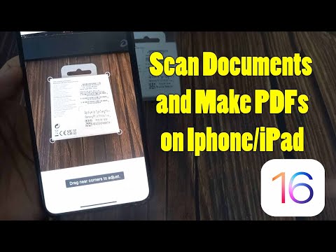 How to Scan Documents and Make PDFs with iPhone/iPad (iOS 16)
