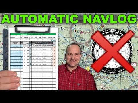 Automatic X/C NAVLOG Explained (No Flight Computer Needed)
