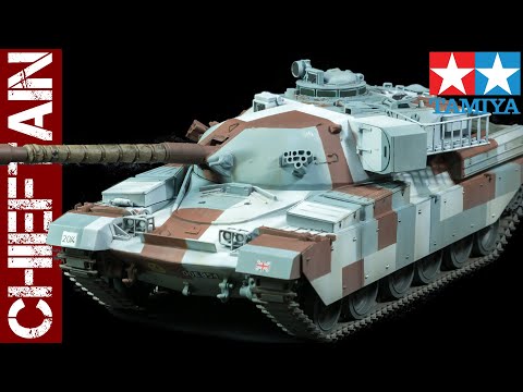 Chieftain tank in Berlin Brigade urban camouflage scheme (Tamiya 1/35 scale model kit)