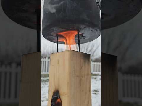 Making a quick rocket stove to heat water