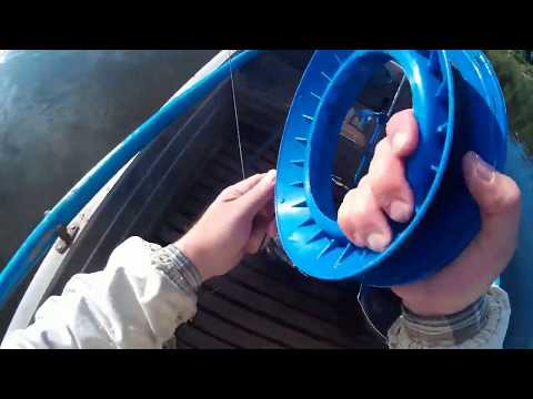 Перемёт (продольник) на клипсах, 10 крючков. Установка и проверка.