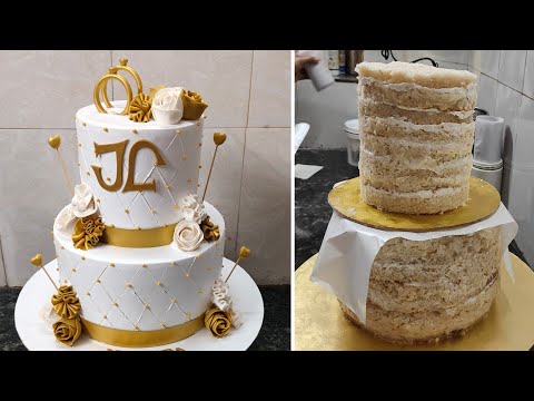 Engagement Cake Decoration|Engagement Cake with Fondant|Two Step Engagement Flower Cake kaisa Hai..