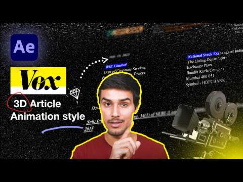 The Easiest 3D Camera Newspaper Article Animation Like @Vox and @dhruvrathee | Motion Rex