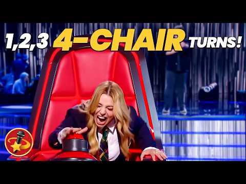 10 MIND-BLOWING 4-Chair Turns on The Voice Kids France 2025! 🇫🇷