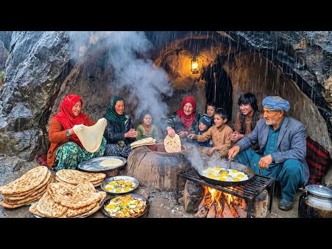 You Won't Believe How This Family Cooks in a Cave During the Rain