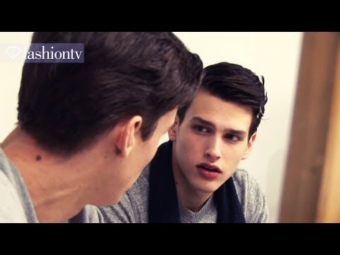 Andrea Preti Backstage at Corneliani - Milan Men's Fashion Week Fall 2012 | FashionTV - FTV FMEN
