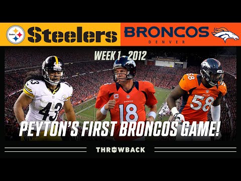 Peyton Manning's First Broncos Game! (Steelers vs. Broncos 2012, Week 1)