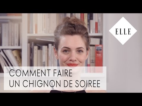 Comment faire un chignon de soirée┃ELLE Coiffure