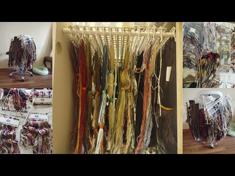 New and improved DIY embroidery floss organization. Craft room.