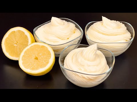 Zitronenmousse Dessert in 5 Minuten! Erfrischendes Sommerdessert! Jeder sucht nach diesem Rezept!