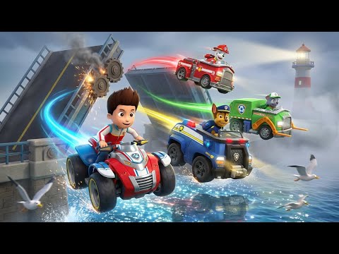 PAW Patrol The Great Bridge Jump! 🌉🚑  Turbo Boost Rescue & STEM Engineering for Kids