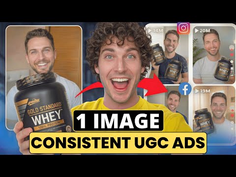Create Realistic AI UGC Ads with ONE Tool (Consistent Character + Products)