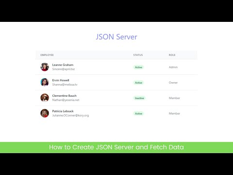 How to create JSON Server and Fetch Data For Front-end