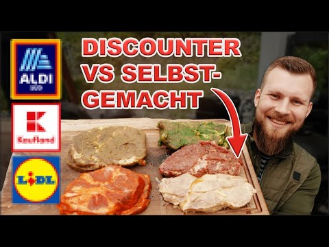 Grillfleisch selber machen! 3 Marinaden für Schweinenackensteaks im Vergleich mit Discounter Fleisch