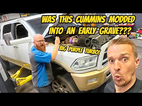 I bought a Ram 2500 Cummins super cheap at auction because of so many illegal mods: BIG PURPLE TURBO