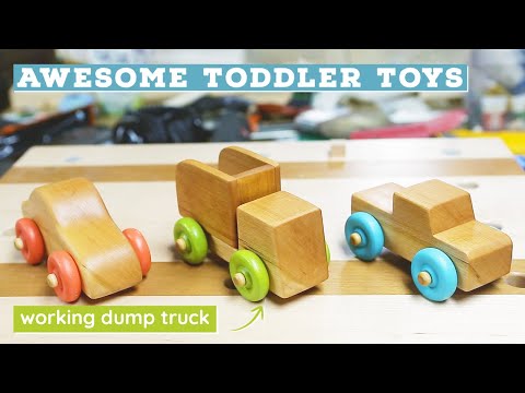 Making wooden toy cars and trucks | Beginner woodworking project
