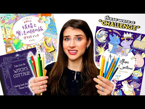 I Colored My MOST INTIMIDATING Coloring Pages... (These Elements Scare Me!)