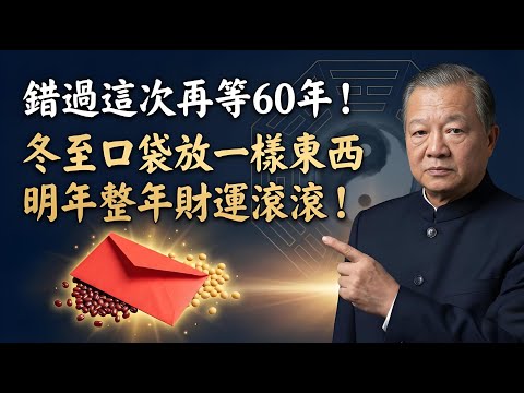 曾仕强：12月21日冬至大轉折，錯過這次再等60年！只需一个小动作，瞬间补财库、旺三代！#曾仕強 #易经 #人際關係 #人生感悟 #國學