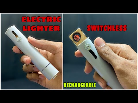 How to make a rechargeable electric lighter || Switchless electric lighter || EXPERIMENT & CREATION