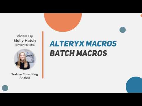 Alteryx Batch Macros