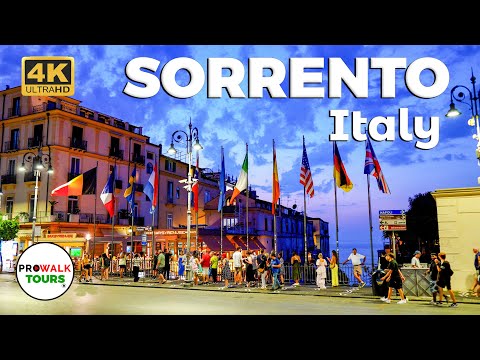 🇮🇹 SORRENTO, ITALY – Stunning Evening Walk in the Amalfi Coast’s Cliffside Paradise | 4K
