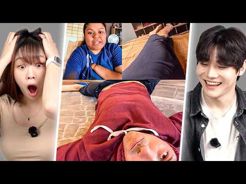 Korean Guy&Girl Try Not To Laugh Challenge | Y