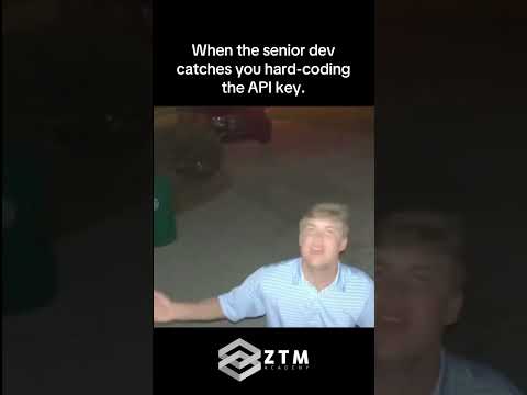 POV: Senior Dev Sees You Hard-Coding the API Key