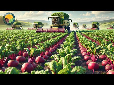 How Farmers Harvest Millions of Asian Radishes: Modern Machines & Processing | Farming Documentary