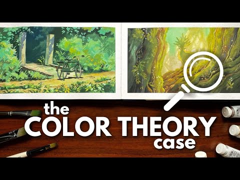 INVESTIGATING color theory // studio ghibli gouache studies