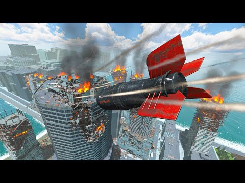 Dropping Every NUCLEAR Bomb in a City | GMod