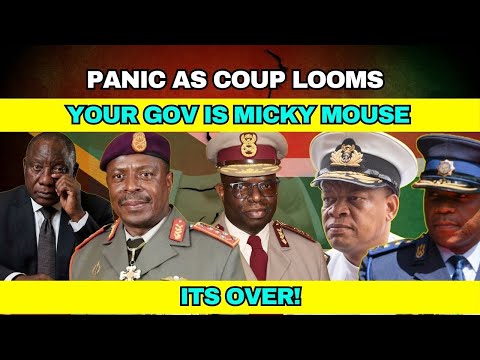 Panic As Coup LOOMS -Generals Call Ramaphosa Government 'MICKEY MOUSE!