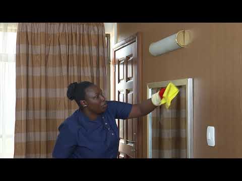 Housekeeping - Level 3 - Making the bed and dusting the guest room 3 of 3