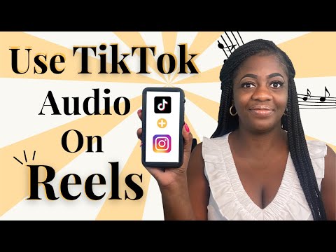 HOW TO USE TIKTOK AUDIO ON REELS (when you cant find a sound)