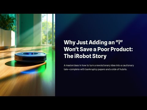 Why Just Adding an "i" Won't Save a Poor Product: The iRobot Story