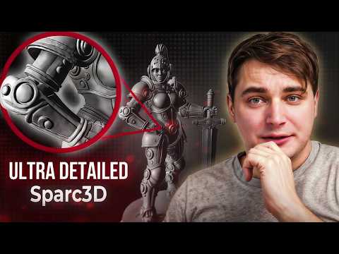 New 3D AI is So Detailed: Sparc3D vs Hunyan 2.5